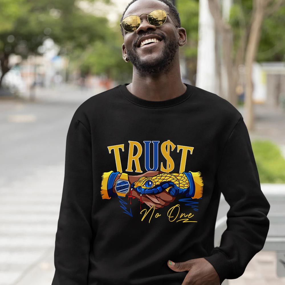 Snake Trust No One Sneaker Shirt Match 2023 Laney 1s, Jordan 1 Retro High Laney MKO T-Shirt Snake Trust No One Sneaker Shirt Match 2023 Laney 1s, Jordan 1 Retro High Laney MKO T-Shirt