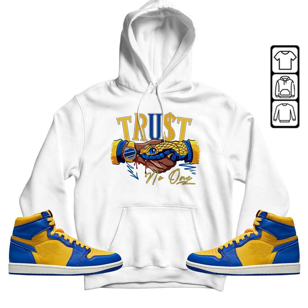 Snake Trust No One Sneaker Shirt Match 2023 Laney 1s, Jordan 1 Retro High Laney MKO T-Shirt