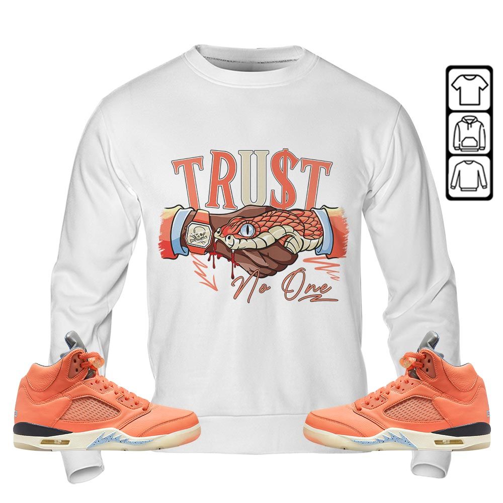 Snake Trust No One Sneaker Shirt Match Crimson Bliss 5s, Jordan 5 DJ Khaled Crimson Bliss MKO T-Shirt Snake Trust No One Sneaker Shirt Match Crimson Bliss 5s, Jordan 5 DJ Khaled Crimson Bliss MKO T-Shirt
