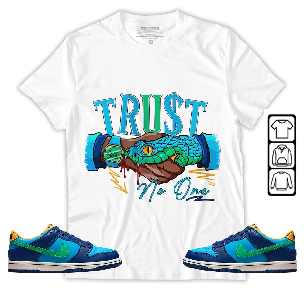 Snake Trust No One Sneaker Shirt Match Dunk Low GS Kyrie, Dunk Low GS Electric Algae MKO T-Shirt Snake Trust No One Sneaker Shirt Match Dunk Low GS Kyrie, Dunk Low GS Electric Algae MKO T-Shirt
