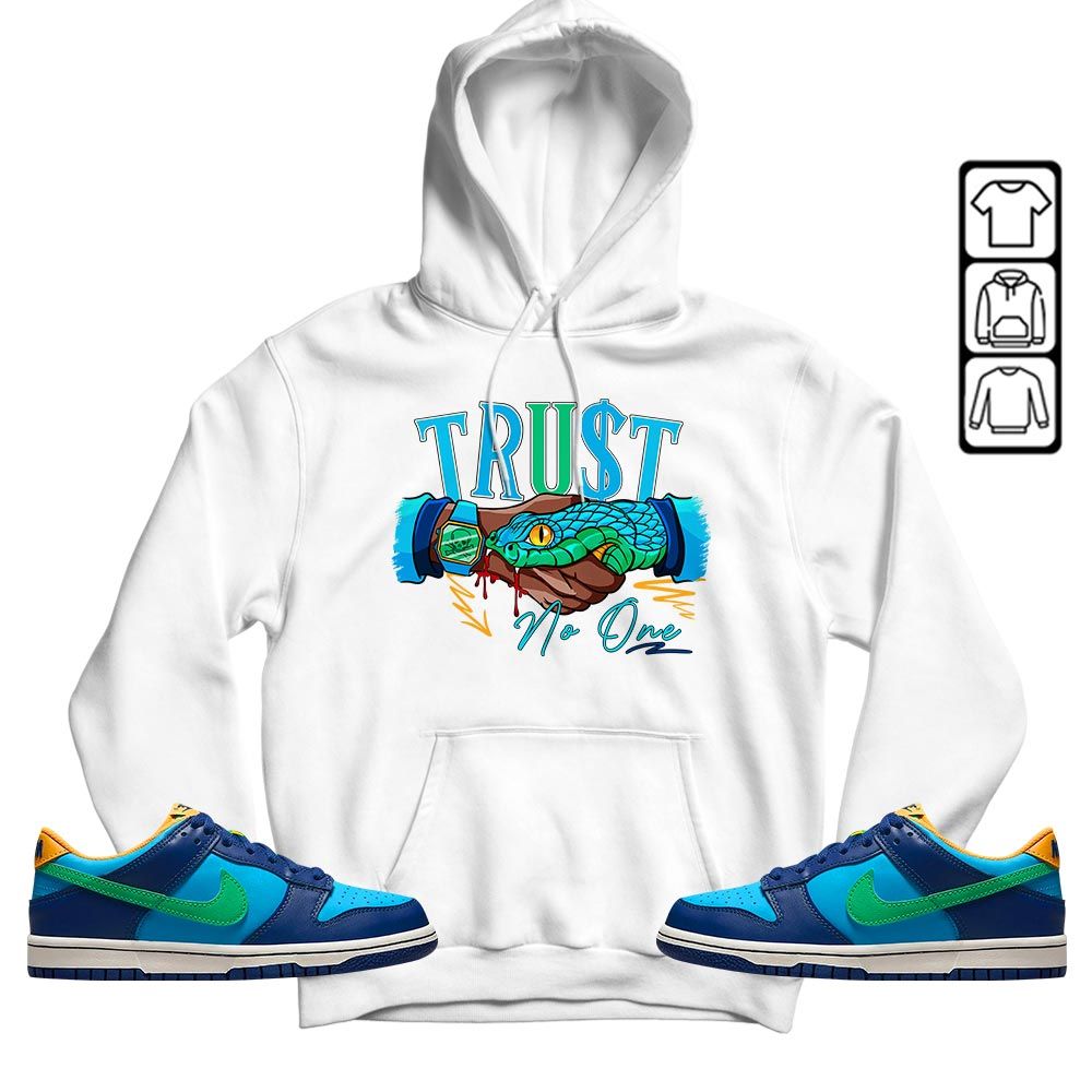 Snake Trust No One Sneaker Shirt Match Dunk Low GS Kyrie, Dunk Low GS Electric Algae MKO T-Shirt