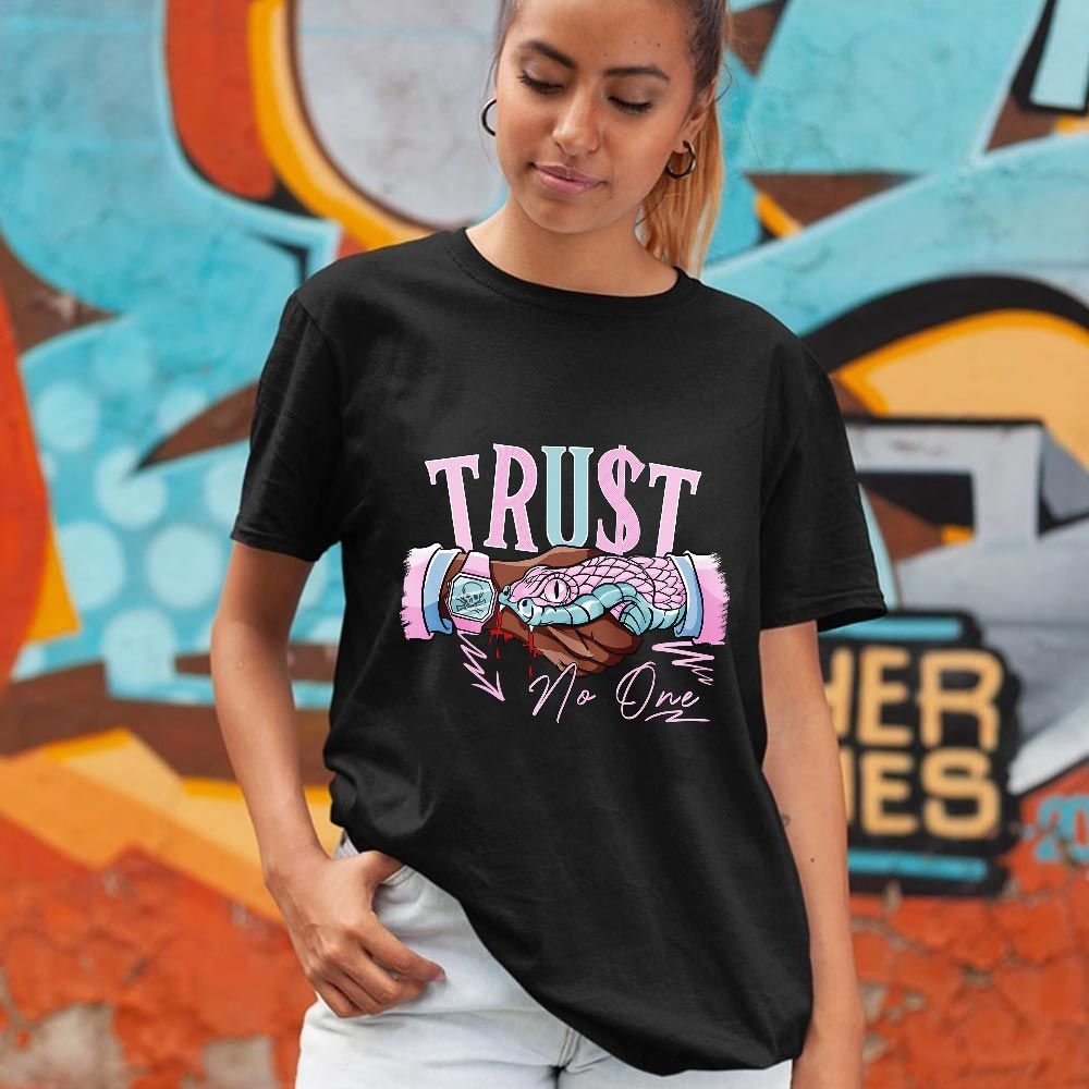 Snake Trust No One Sneaker Shirt Match Easter 5s, Jordan 5 Retro Easter MKO T-Shirt Snake Trust No One Sneaker Shirt Match Easter 5s, Jordan 5 Retro Easter MKO T-Shirt