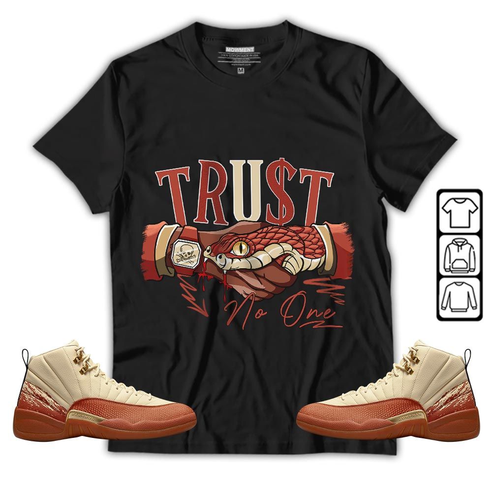 Snake Trust No One Sneaker Shirt Match Eastside Golf 12s, Jordan 12 Retro Eastside Golf MKO T-Shirt Snake Trust No One Sneaker Shirt Match Eastside Golf 12s, Jordan 12 Retro Eastside Golf MKO T-Shirt