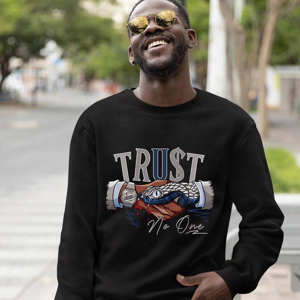 Snake Trust No One Sneaker Shirt Match Georgetown 6s, Jordan 6 Retro Georgetown MKO T-Shirt Snake Trust No One Sneaker Shirt Match Georgetown 6s, Jordan 6 Retro Georgetown MKO T-Shirt