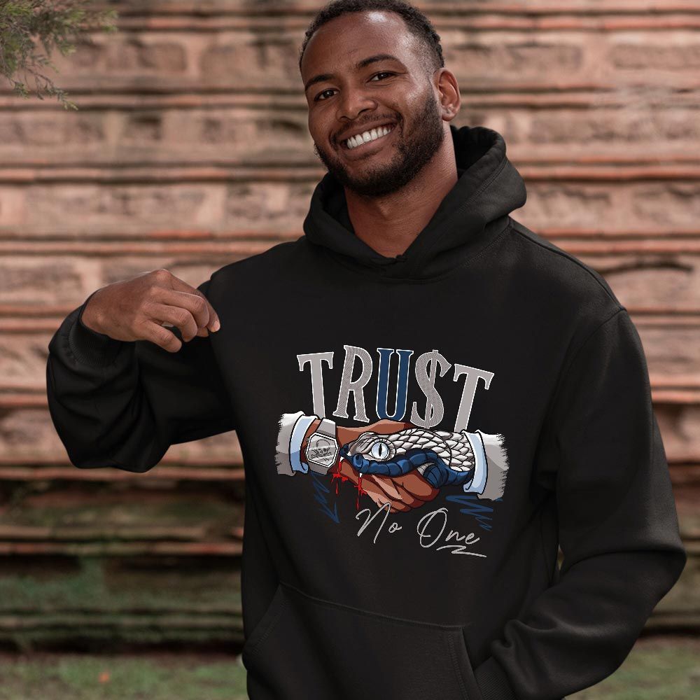 Snake Trust No One Sneaker Shirt Match Georgetown 6s, Jordan 6 Retro Georgetown MKO T-Shirt Snake Trust No One Sneaker Shirt Match Georgetown 6s, Jordan 6 Retro Georgetown MKO T-Shirt