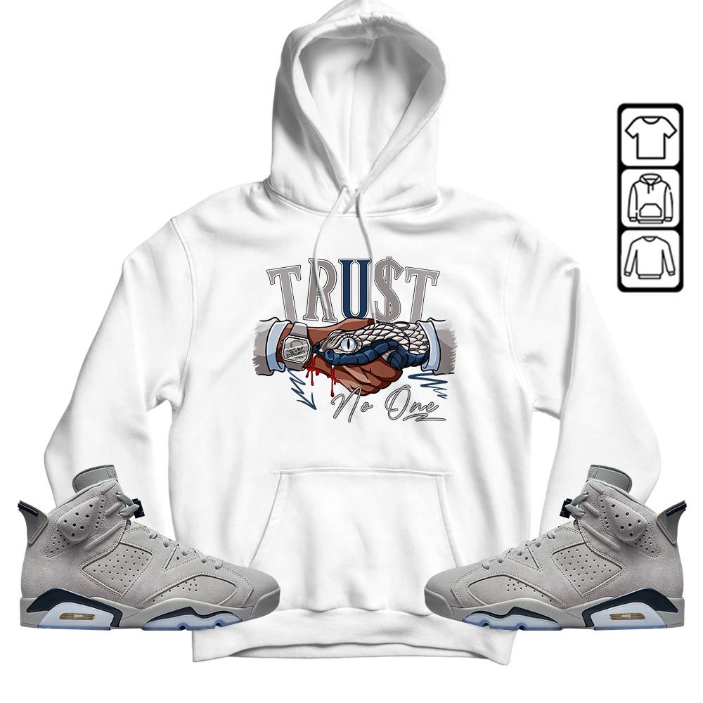 Snake Trust No One Sneaker Shirt Match Georgetown 6s, Jordan 6 Retro Georgetown MKO T-Shirt
