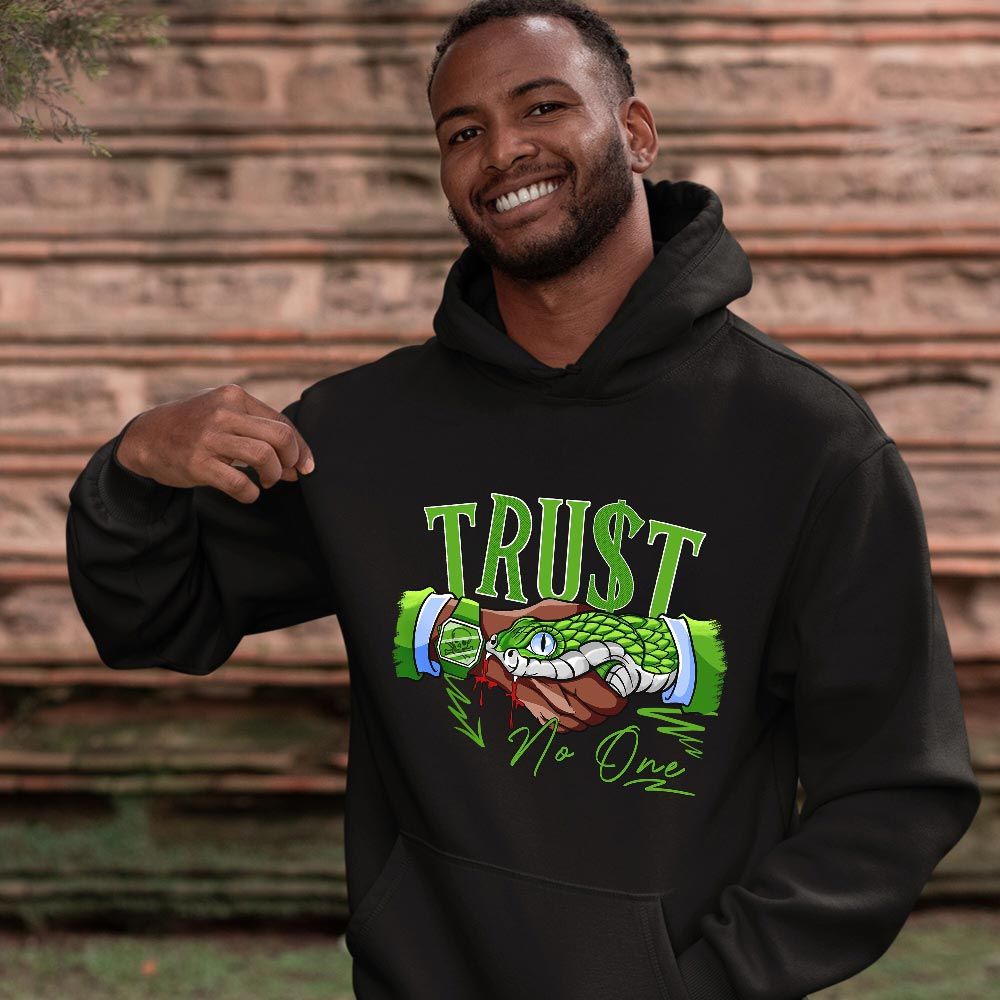 Snake Trust No One Sneaker Shirt Match Green Bean 5s, Jordan 5 Retro Green Bean MKO T-Shirt Snake Trust No One Sneaker Shirt Match Green Bean 5s, Jordan 5 Retro Green Bean MKO T-Shirt