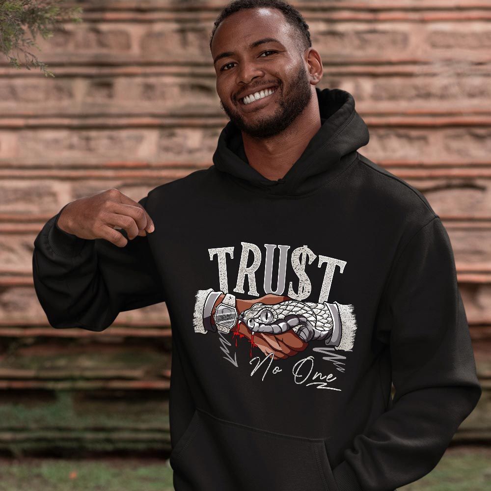 Snake Trust No One Sneaker Shirt Match OG Elephant 1s, Jordan 1 White Cement MKO T-Shirt Snake Trust No One Sneaker Shirt Match OG Elephant 1s, Jordan 1 White Cement MKO T-Shirt