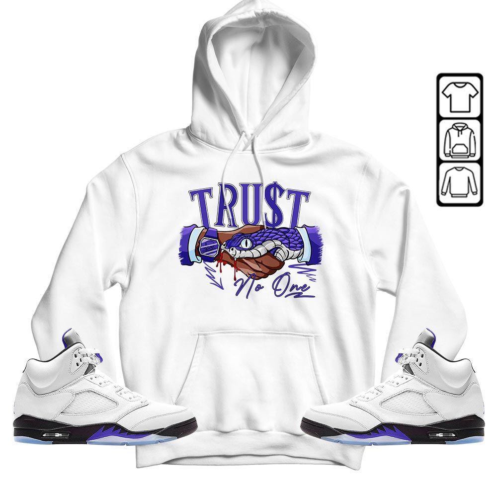 Snake Trust No One Sneaker Shirt Match Retro Concord 5s, Jordan 5 Retro Concord MKO T-Shirt