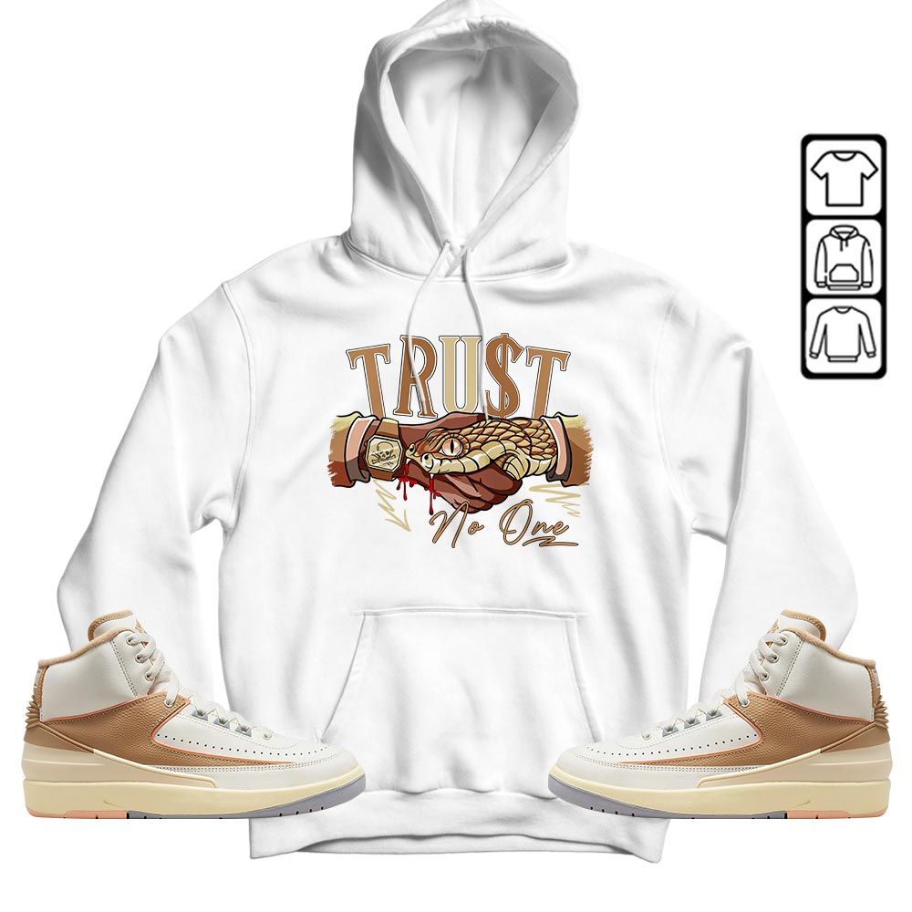 Snake Trust No One Sneaker Shirt Match Retro Craft 2s, Jordan 2 Craft MKO T-Shirt