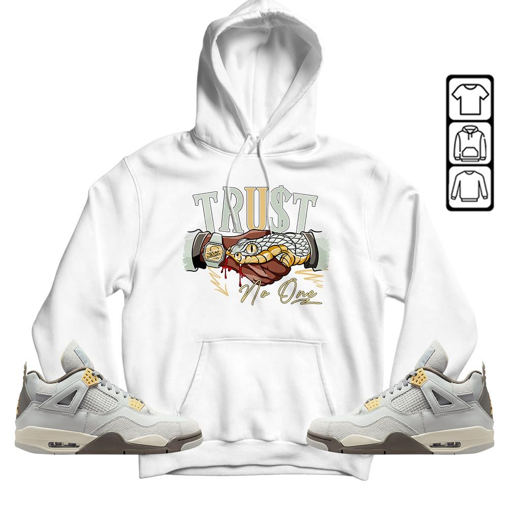 Snake Trust No One Sneaker Shirt Match Retro Craft 4s, Jordan 4 Craft Photon Dust MKO T-Shirt