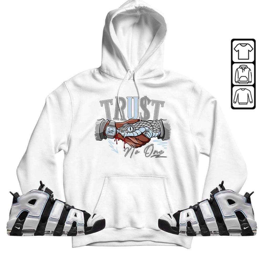 Snake Trust No One Sneaker Shirt Match Uptempo Cobalt Bliss, Air More Uptempo Cobalt Bliss MKO T-Shirt