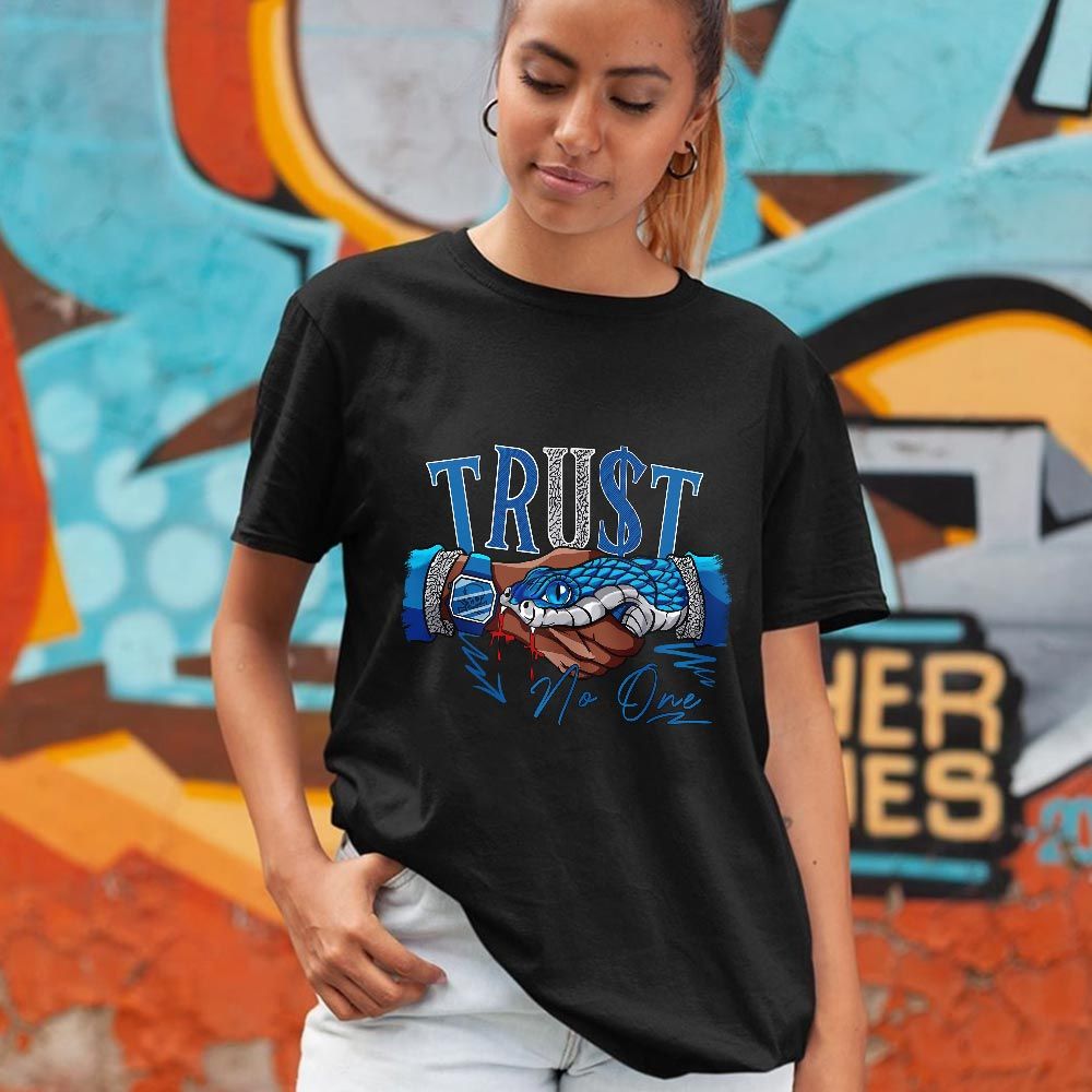 Snake Trust No One Sneaker Shirt Match Wizards 3s, Jordan Retro 3 Wizards MKO T-Shirt Snake Trust No One Sneaker Shirt Match Wizards 3s, Jordan Retro 3 Wizards MKO T-Shirt