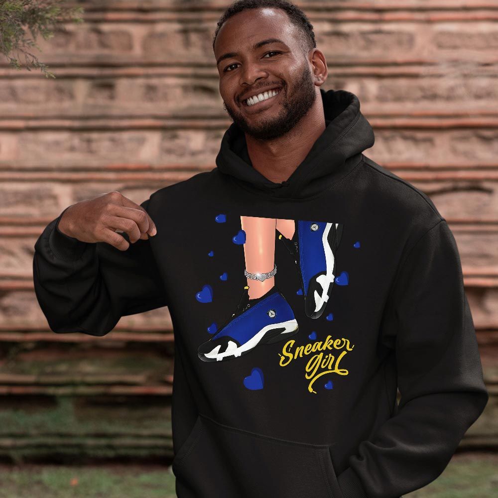 SNEAKER Girl Heart Sneaker Shirt Match 2023 Blue Laney 14s, Jordan 14 Laney MKO Hoodie SNEAKER Girl Heart Sneaker Shirt Match 2023 Blue Laney 14s, Jordan 14 Laney MKO Hoodie