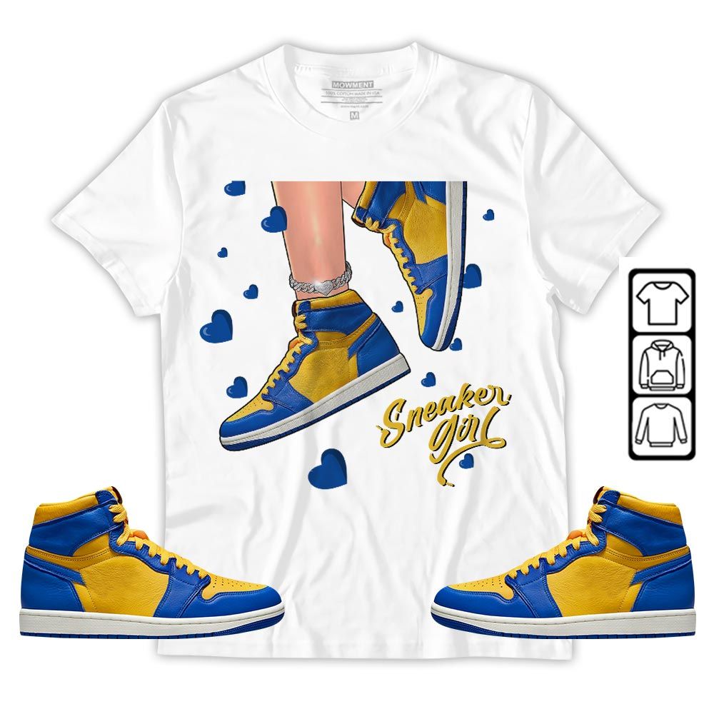 SNEAKER Girl Heart Sneaker Shirt Match 2023 Laney 1s, Jordan 1 Retro High Laney MKO T-Shirt SNEAKER Girl Heart Sneaker Shirt Match 2023 Laney 1s, Jordan 1 Retro High Laney MKO T-Shirt