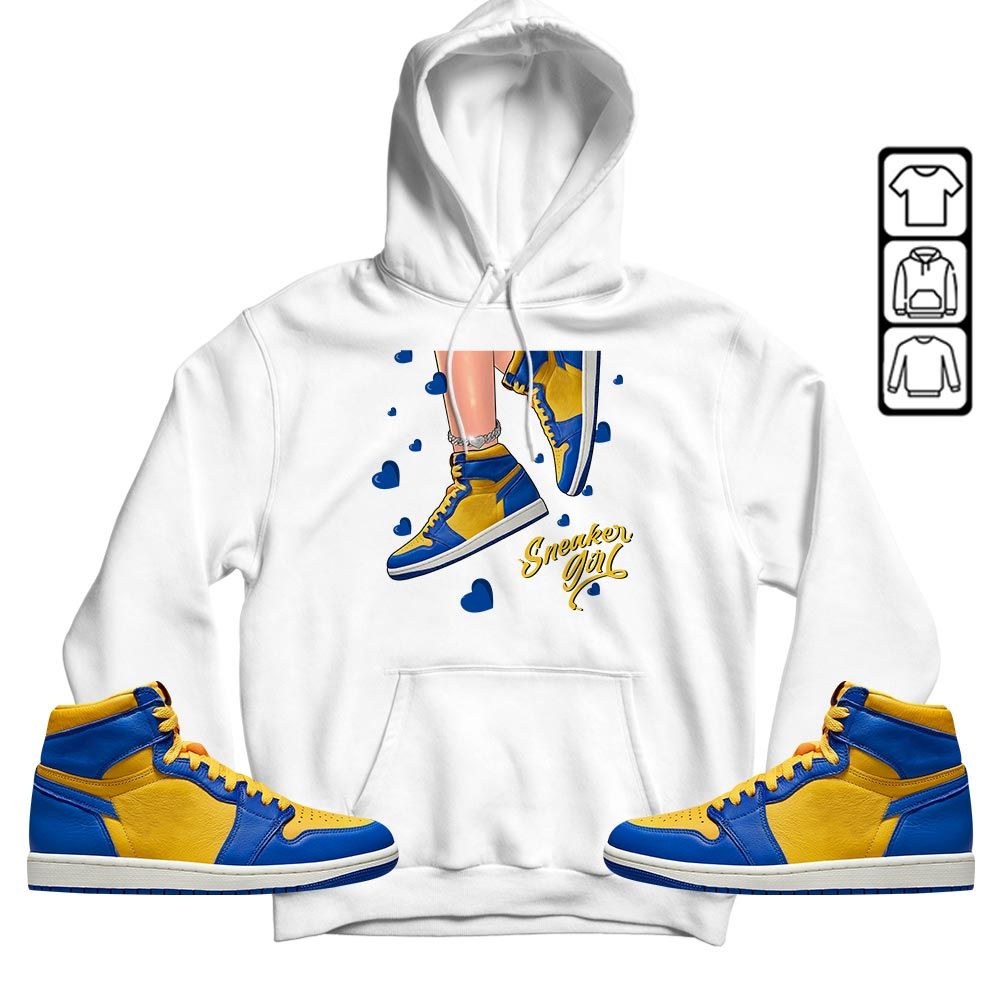 SNEAKER Girl Heart Sneaker Shirt Match 2023 Laney 1s, Jordan 1 Retro High Laney MKO T-Shirt