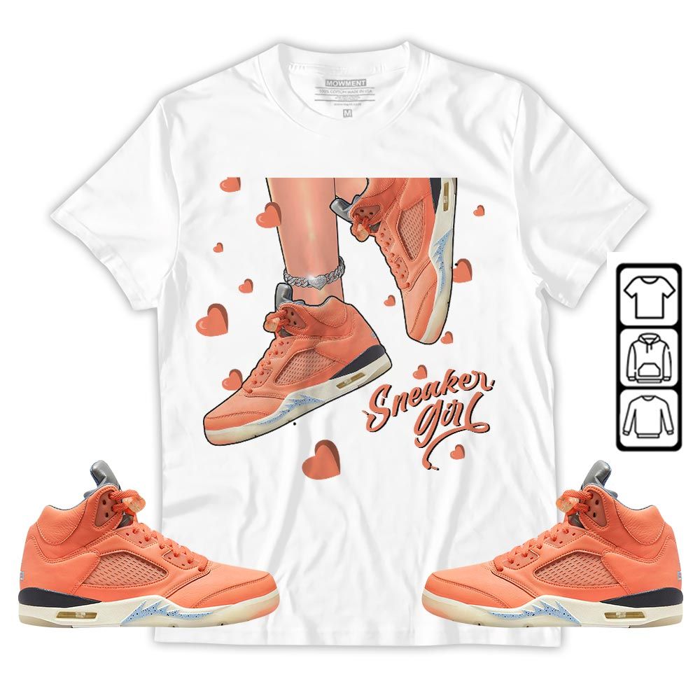 SNEAKER Girl Heart Sneaker Shirt Match Crimson Bliss 5s, Jordan 5 DJ Khaled Crimson Bliss MKO T-Shirt SNEAKER Girl Heart Sneaker Shirt Match Crimson Bliss 5s, Jordan 5 DJ Khaled Crimson Bliss MKO T-Shirt