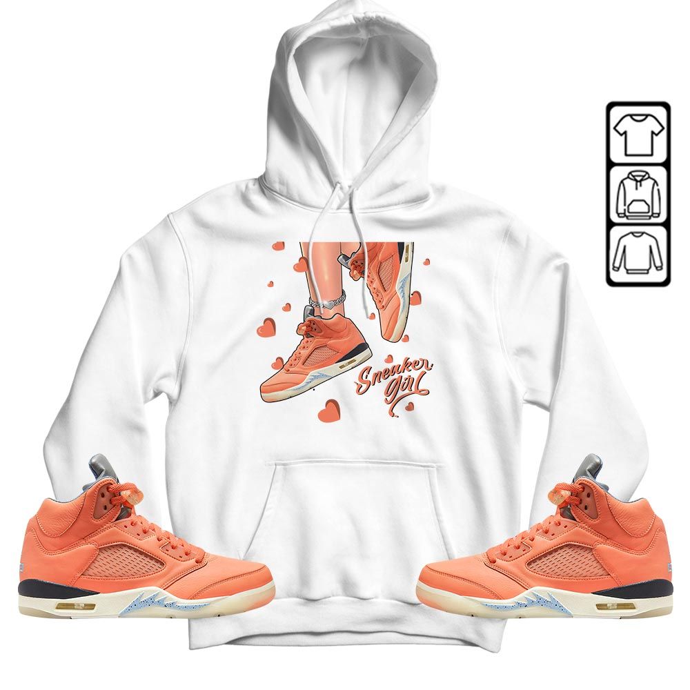 SNEAKER Girl Heart Sneaker Shirt Match Crimson Bliss 5s, Jordan 5 DJ Khaled Crimson Bliss MKO T-Shirt