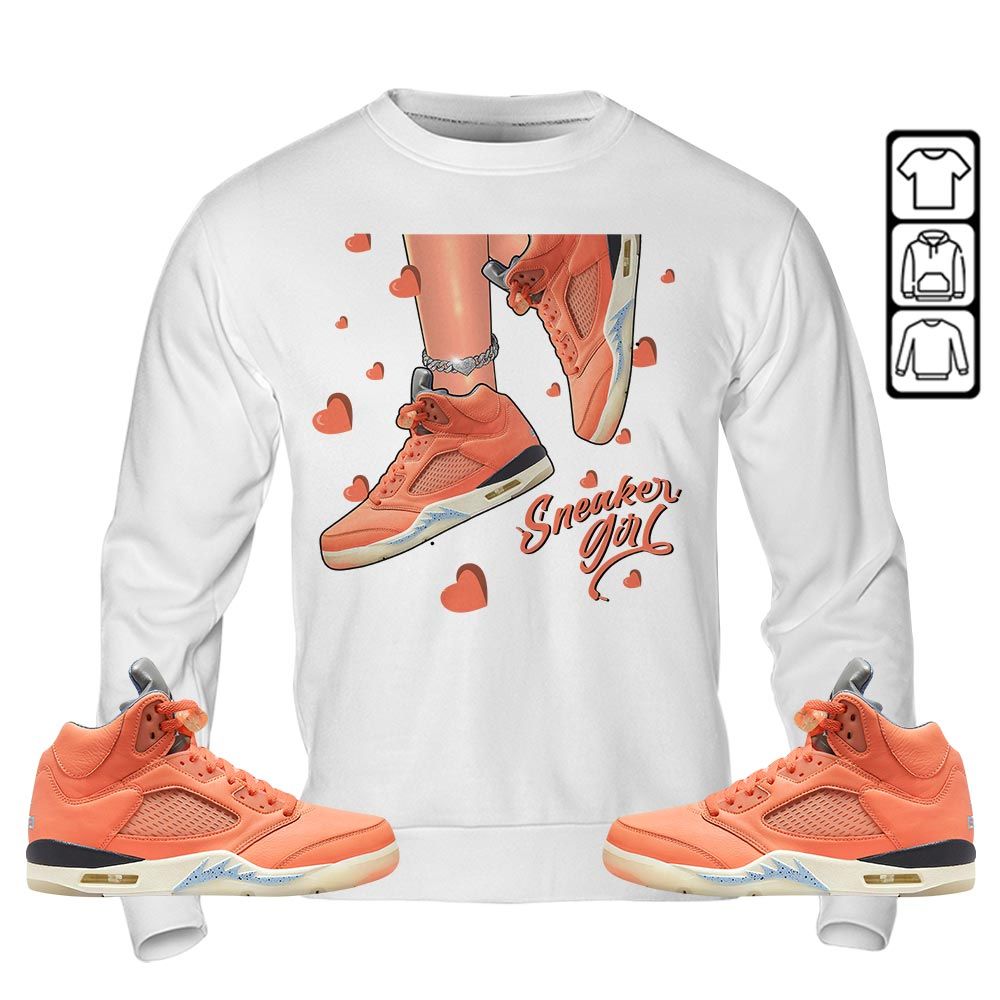 SNEAKER Girl Heart Sneaker Shirt Match Crimson Bliss 5s, Jordan 5 DJ Khaled Crimson Bliss MKO T-Shirt SNEAKER Girl Heart Sneaker Shirt Match Crimson Bliss 5s, Jordan 5 DJ Khaled Crimson Bliss MKO T-Shirt