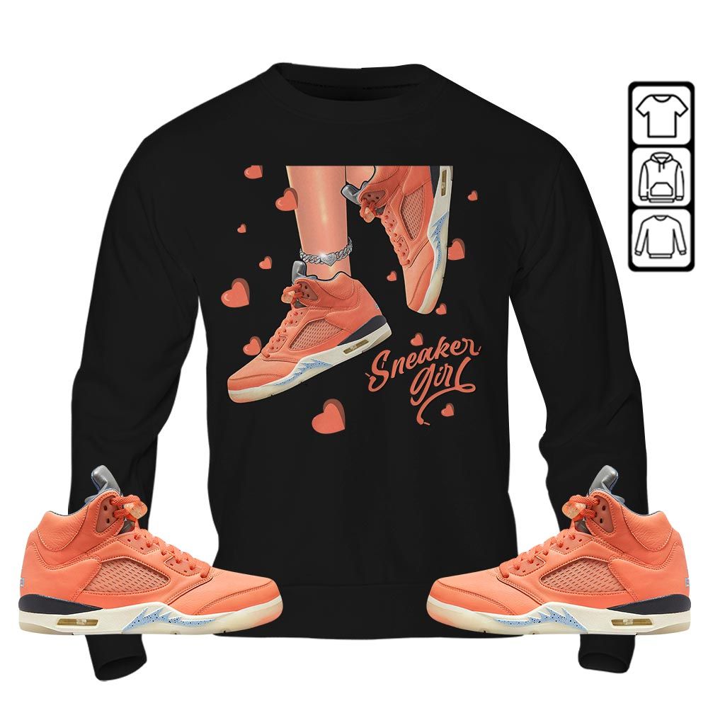 SNEAKER Girl Heart Sneaker Shirt Match Crimson Bliss 5s, Jordan 5 DJ Khaled Crimson Bliss MKO T-Shirt SNEAKER Girl Heart Sneaker Shirt Match Crimson Bliss 5s, Jordan 5 DJ Khaled Crimson Bliss MKO T-Shirt