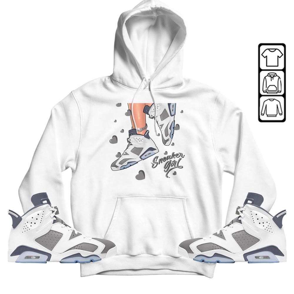 SNEAKER Girl Heart Sneaker Shirt Match Retro Cool Grey 6s, Jordan 6 Cool Grey MKO T-Shirt