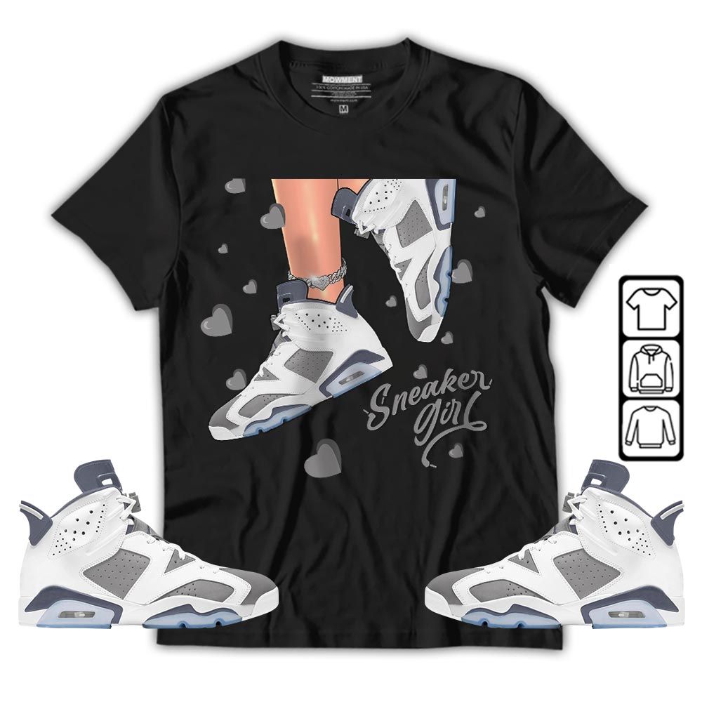 SNEAKER Girl Heart Sneaker Shirt Match Retro Cool Grey 6s, Jordan 6 Cool Grey MKO T-Shirt