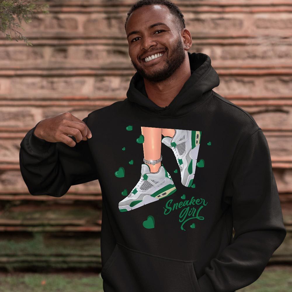SNEAKER Girl Heart Sneaker Shirt Match Retro Pine Green 4s, Jordan 4 Pine Green MKO T-Shirt SNEAKER Girl Heart Sneaker Shirt Match Retro Pine Green 4s, Jordan 4 Pine Green MKO T-Shirt