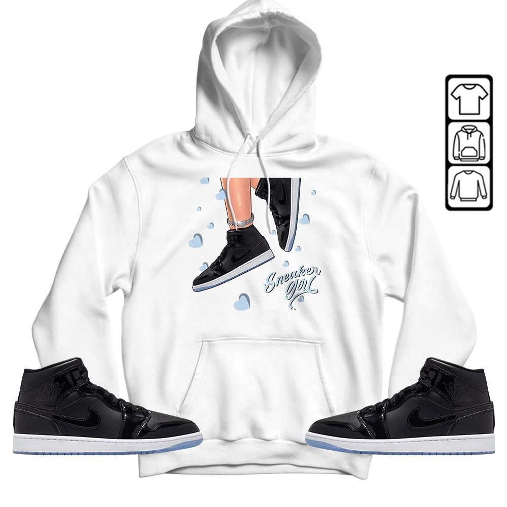 SNEAKER Girl Heart Sneaker Shirt Match Space Jam 1s, Jordan 1 Mid Space Jam MKO T-Shirt