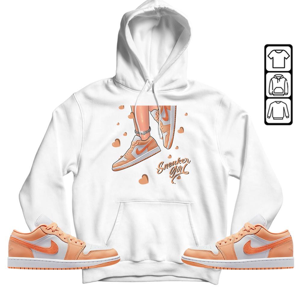 SNEAKER Girl Heart Sneaker Shirt Match Sunset Haze 1s, Jordan 1 Low Sunset Haze MKO T-Shirt