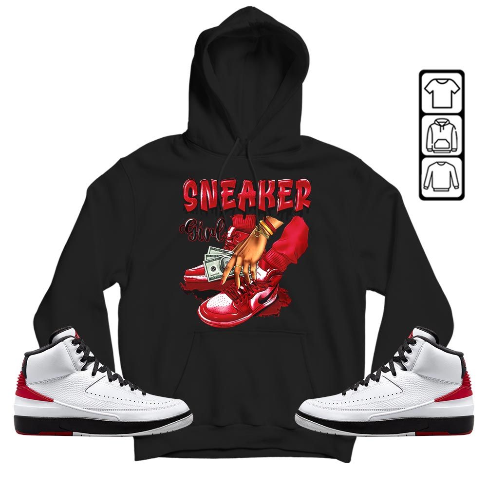 SNEAKER Girl Money Drip Sneaker Shirt Match 2 Chicago Varsity Red, Jordan Retro 2 Chicago MKO T-Shirt SNEAKER Girl Money Drip Sneaker Shirt Match 2 Chicago Varsity Red, Jordan Retro 2 Chicago MKO T-Shirt