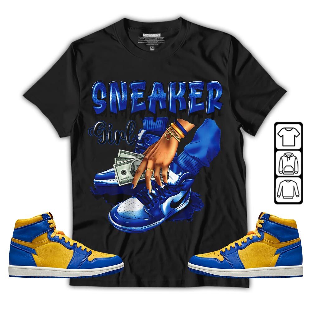 SNEAKER Girl Money Drip Sneaker Shirt Match 2023 Laney 1s, Jordan 1 Retro High Laney MKO T-Shirt SNEAKER Girl Money Drip Sneaker Shirt Match 2023 Laney 1s, Jordan 1 Retro High Laney MKO T-Shirt