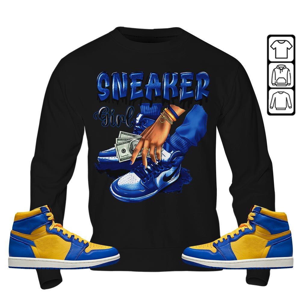 SNEAKER Girl Money Drip Sneaker Shirt Match 2023 Laney 1s, Jordan 1 Retro High Laney MKO T-Shirt SNEAKER Girl Money Drip Sneaker Shirt Match 2023 Laney 1s, Jordan 1 Retro High Laney MKO T-Shirt
