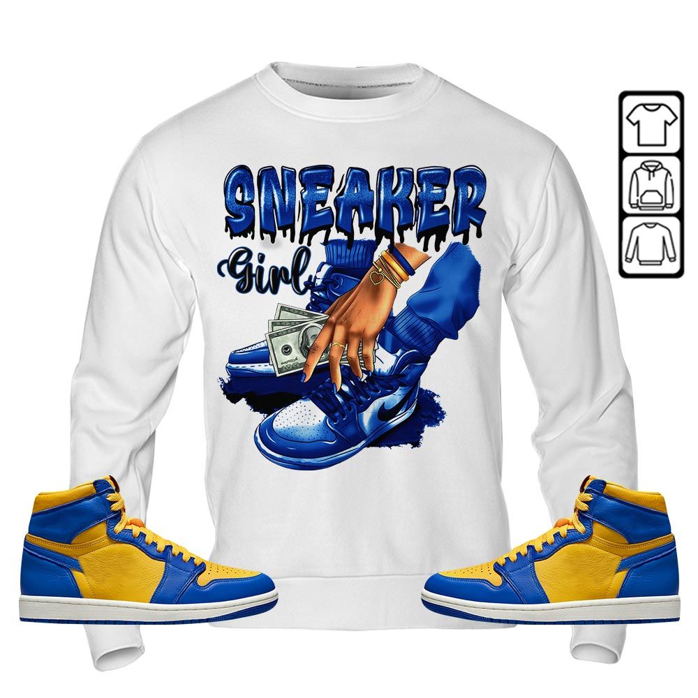 SNEAKER Girl Money Drip Sneaker Shirt Match 2023 Laney 1s, Jordan 1 Retro High Laney MKO T-Shirt SNEAKER Girl Money Drip Sneaker Shirt Match 2023 Laney 1s, Jordan 1 Retro High Laney MKO T-Shirt