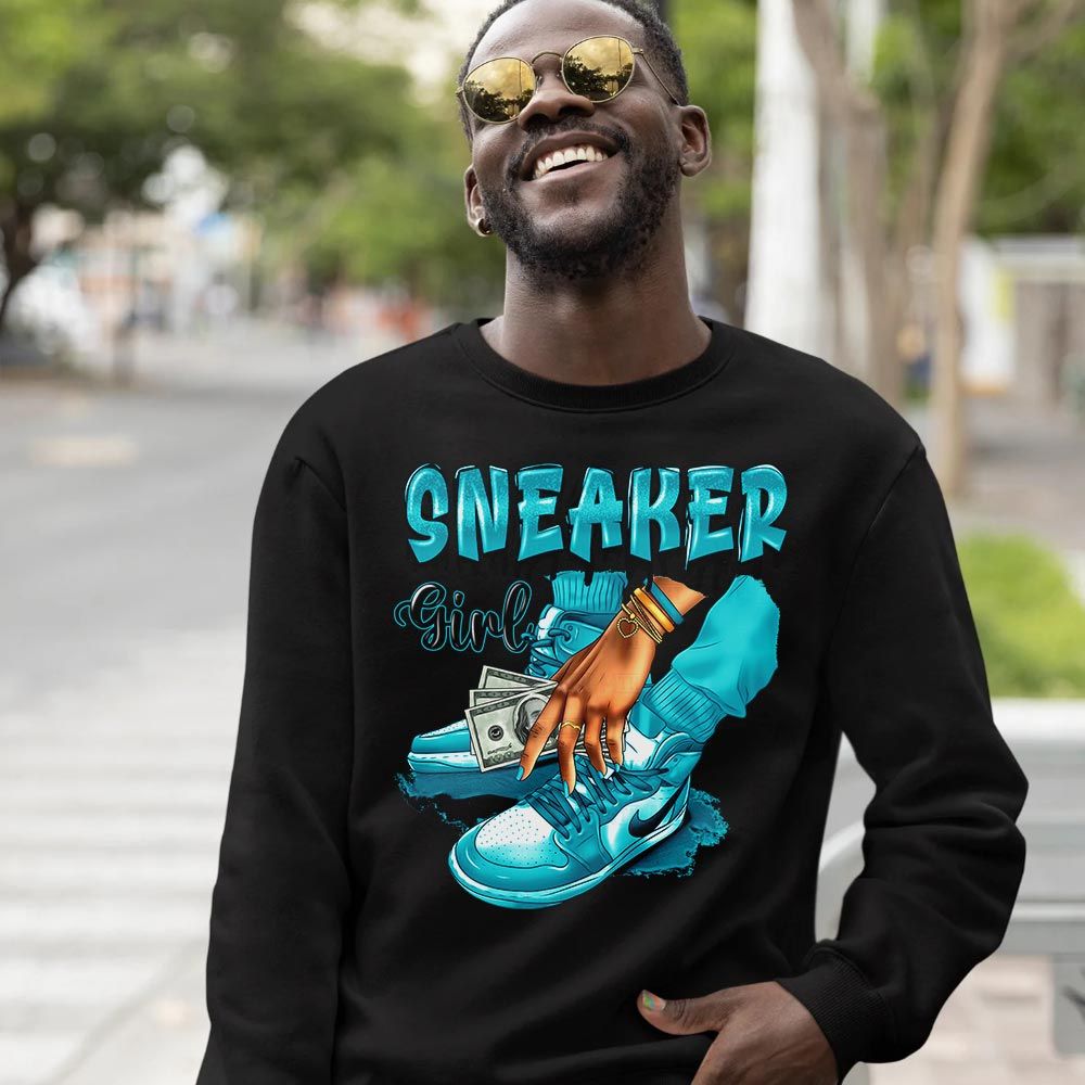 SNEAKER Girl Money Drip Sneaker Shirt Match 2023 Retro Aqua 5s, Jordan 5 Aqua MKO T-Shirt SNEAKER Girl Money Drip Sneaker Shirt Match 2023 Retro Aqua 5s, Jordan 5 Aqua MKO T-Shirt