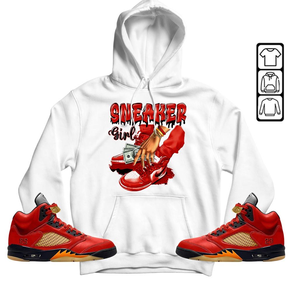 SNEAKER Girl Money Drip Sneaker Shirt Match 5 Dunk On Mars, Jordan 5 Mars For Her MKO Hoodie SNEAKER Girl Money Drip Sneaker Shirt Match 5 Dunk On Mars, Jordan 5 Mars For Her MKO Hoodie