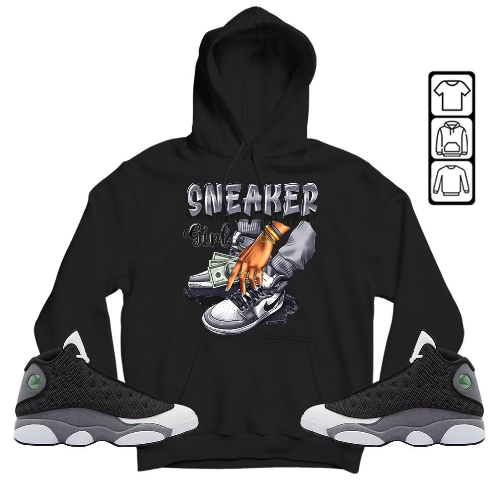 SNEAKER Girl Money Drip Sneaker Shirt Match Black Flint 13s, Jordan Retro 13 Black Flint MKO T-Shirt SNEAKER Girl Money Drip Sneaker Shirt Match Black Flint 13s, Jordan Retro 13 Black Flint MKO T-Shirt