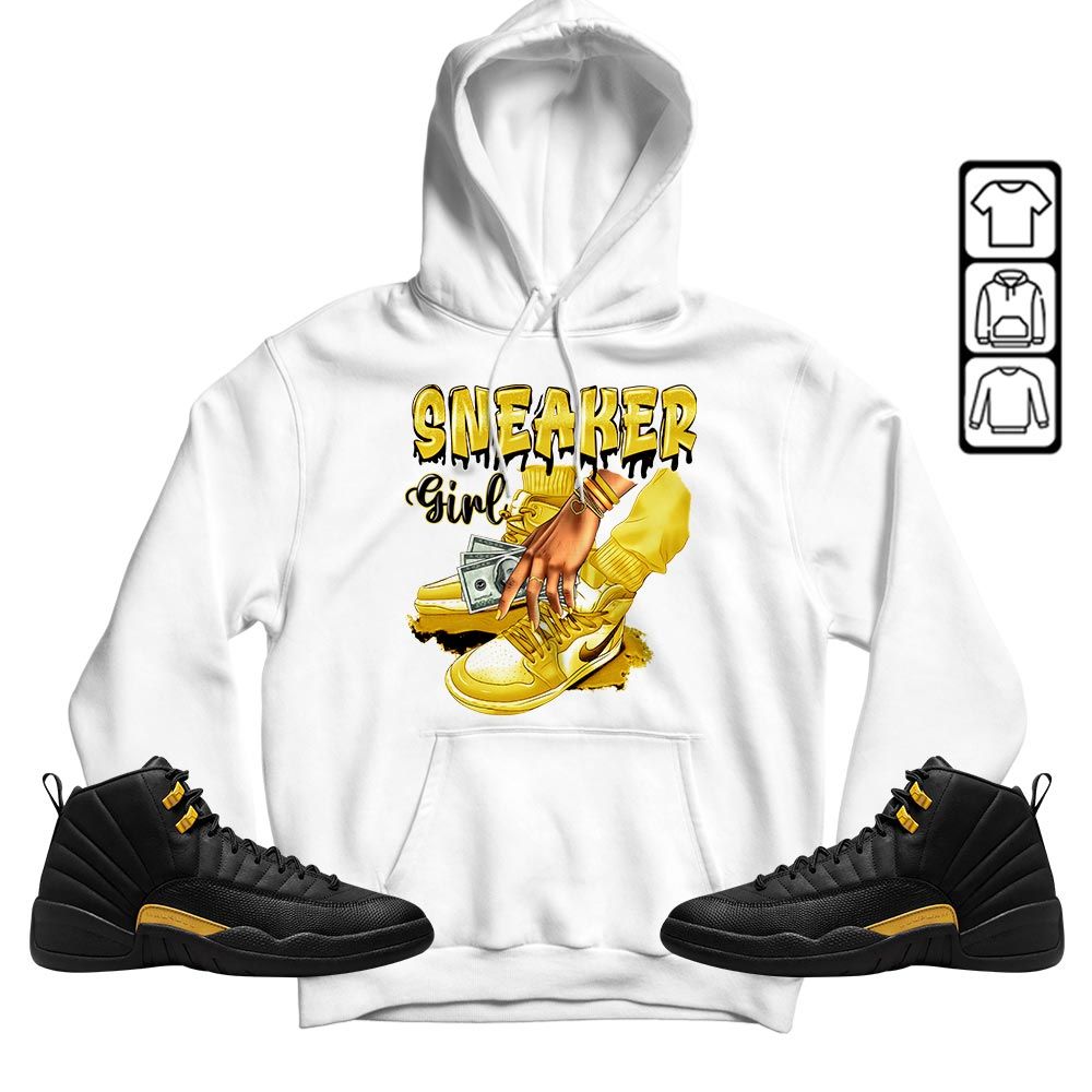SNEAKER Girl Money Drip Sneaker Shirt Match Black Taxi 12s, Jordan 12 Retro Black Taxi MKO T-Shirt