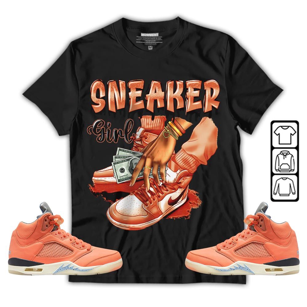 SNEAKER Girl Money Drip Sneaker Shirt Match Crimson Bliss 5s, Jordan 5 DJ Khaled Crimson Bliss MKO T-Shirt SNEAKER Girl Money Drip Sneaker Shirt Match Crimson Bliss 5s, Jordan 5 DJ Khaled Crimson Bliss MKO T-Shirt