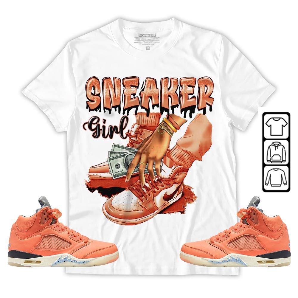SNEAKER Girl Money Drip Sneaker Shirt Match Crimson Bliss 5s, Jordan 5 DJ Khaled Crimson Bliss MKO T-Shirt SNEAKER Girl Money Drip Sneaker Shirt Match Crimson Bliss 5s, Jordan 5 DJ Khaled Crimson Bliss MKO T-Shirt