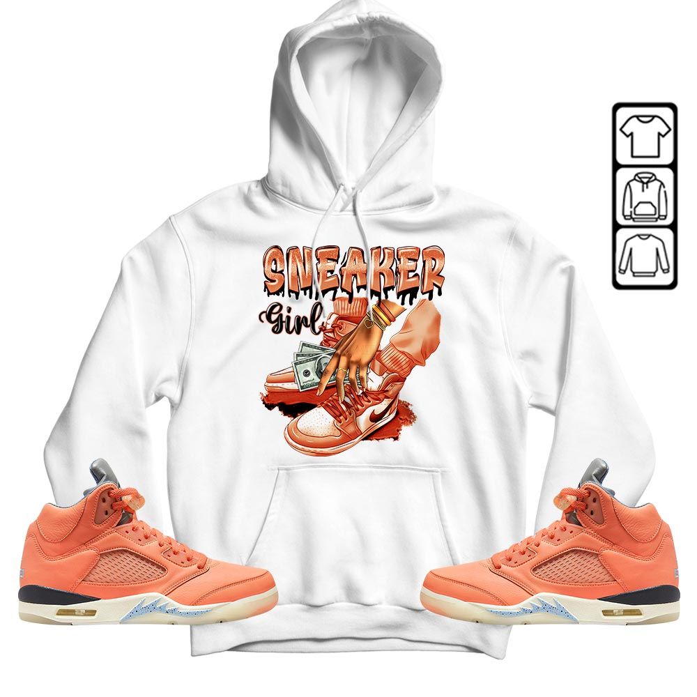 SNEAKER Girl Money Drip Sneaker Shirt Match Crimson Bliss 5s, Jordan 5 DJ Khaled Crimson Bliss MKO T-Shirt