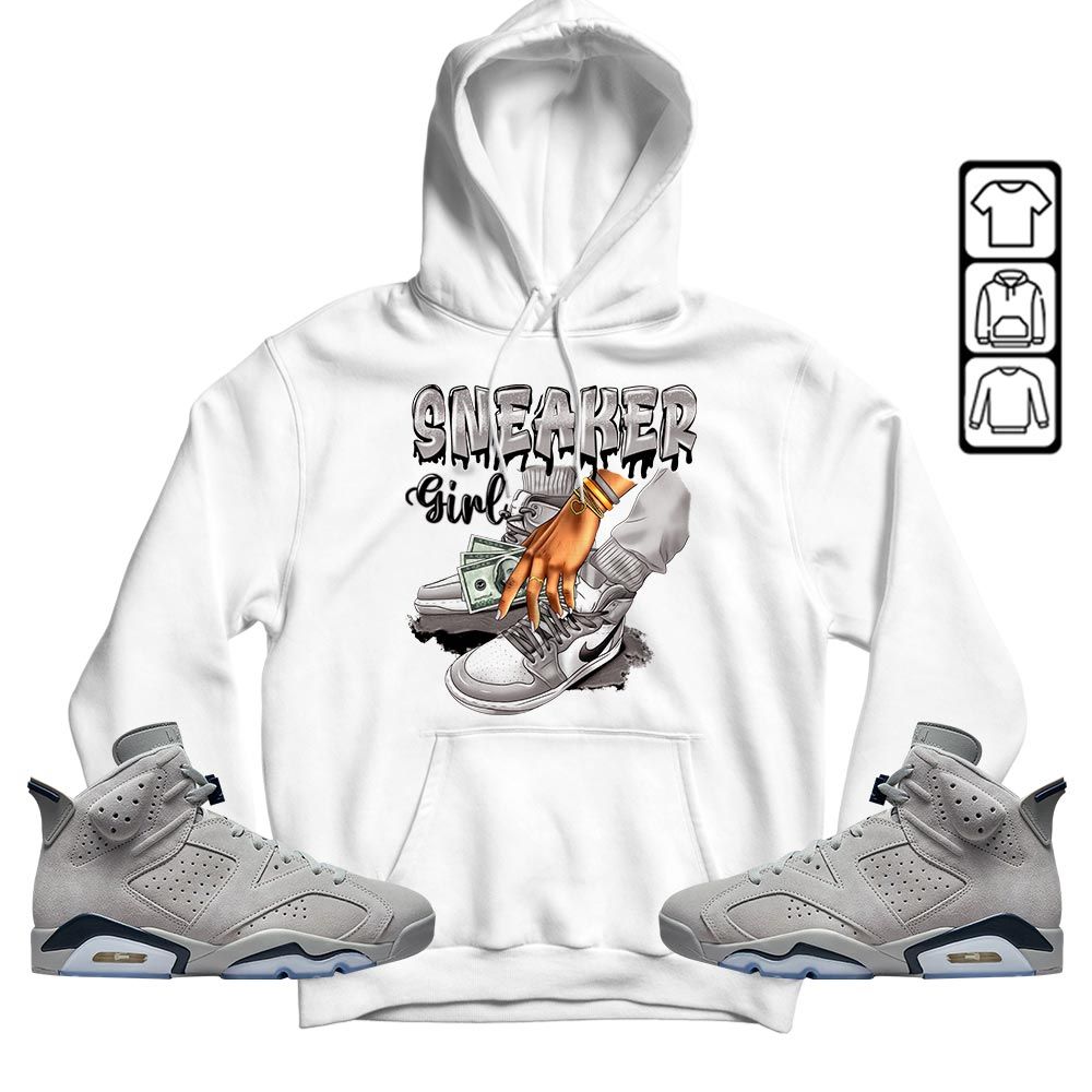 SNEAKER Girl Money Drip Sneaker Shirt Match Georgetown 6s, Jordan 6 Retro Georgetown MKO T-Shirt