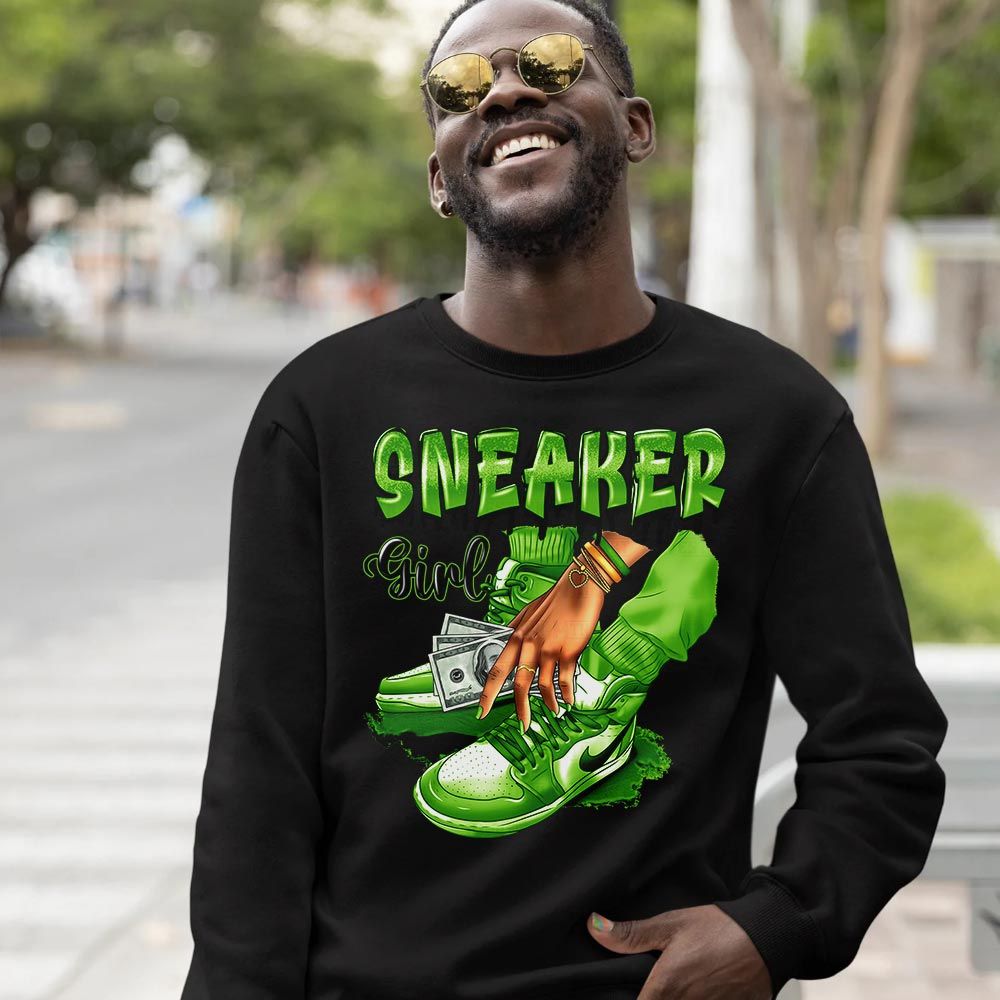SNEAKER Girl Money Drip Sneaker Shirt Match Green Bean 5s, Jordan 5 Retro Green Bean MKO T-Shirt SNEAKER Girl Money Drip Sneaker Shirt Match Green Bean 5s, Jordan 5 Retro Green Bean MKO T-Shirt