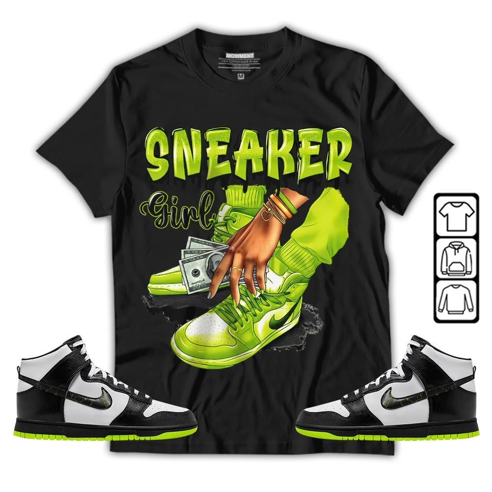 SNEAKER Girl Money Drip Sneaker Shirt Match High Electric 2023 1s, Dunk High Electric MKO Hoodie SNEAKER Girl Money Drip Sneaker Shirt Match High Electric 2023 1s, Dunk High Electric MKO Hoodie