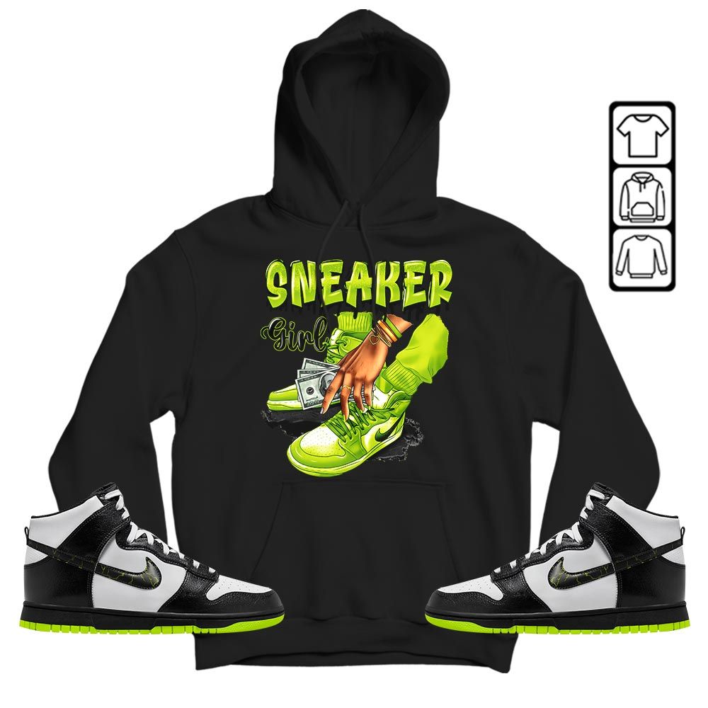 SNEAKER Girl Money Drip Sneaker Shirt Match High Electric 2023 1s, Dunk High Electric MKO Hoodie SNEAKER Girl Money Drip Sneaker Shirt Match High Electric 2023 1s, Dunk High Electric MKO Hoodie