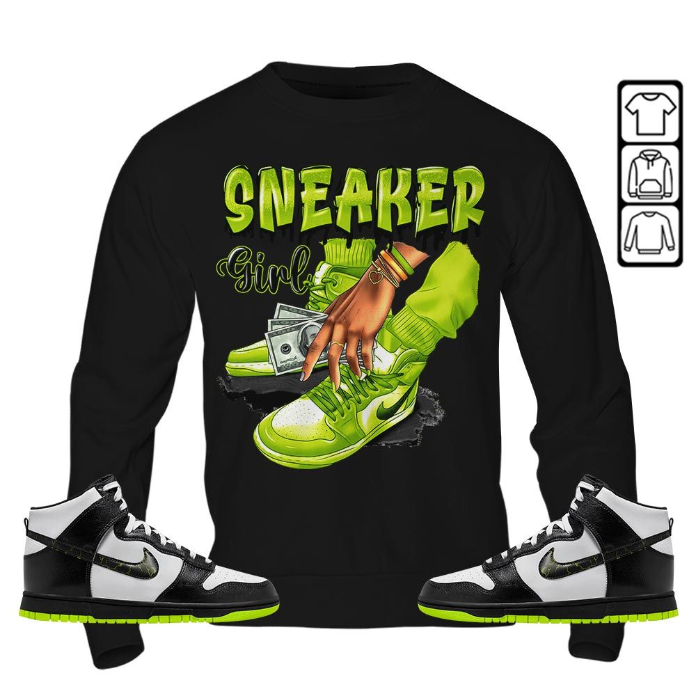 SNEAKER Girl Money Drip Sneaker Shirt Match High Electric 2023 1s, Dunk High Electric MKO Hoodie SNEAKER Girl Money Drip Sneaker Shirt Match High Electric 2023 1s, Dunk High Electric MKO Hoodie