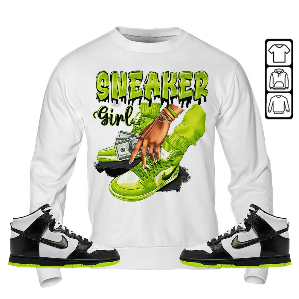SNEAKER Girl Money Drip Sneaker Shirt Match High Electric 2023 1s, Dunk High Electric MKO Hoodie SNEAKER Girl Money Drip Sneaker Shirt Match High Electric 2023 1s, Dunk High Electric MKO Hoodie