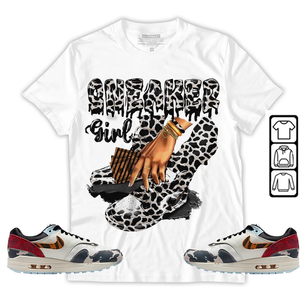 SNEAKER Girl Money Drip Sneaker Shirt Match Max 1 87 Tiger Swoosh, Air Max 1 Great Indoors MKO T-Shirt