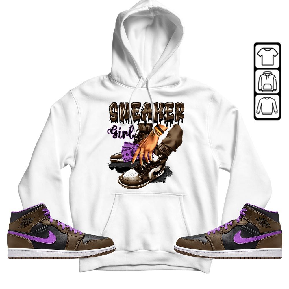 SNEAKER Girl Money Drip Sneaker Shirt Match Mid Palomino 1s, Jordan 1 Mid Palomino MKO T-Shirt