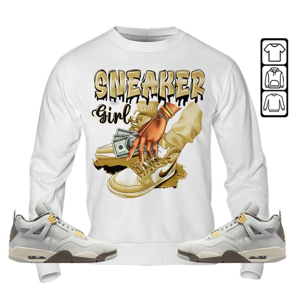 SNEAKER Girl Money Drip Sneaker Shirt Match Retro Craft 4s, Jordan 4 Craft Photon Dust MKO T-Shirt SNEAKER Girl Money Drip Sneaker Shirt Match Retro Craft 4s, Jordan 4 Craft Photon Dust MKO T-Shirt