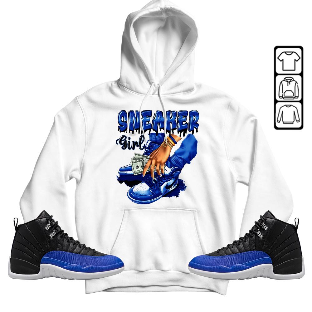 SNEAKER Girl Money Drip Sneaker Shirt Match Retro Hyper Royal 12s, Jordan 12 Hyper Royal MKO T-Shirt